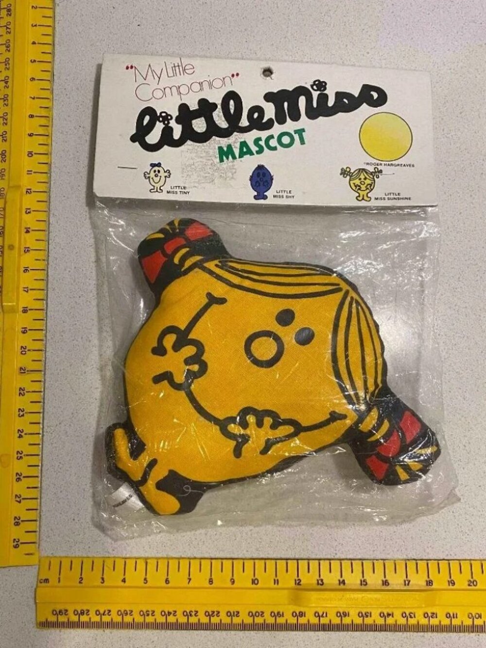 Vintage 80s My little companion little miss sunshine mascot pin cushion / toy